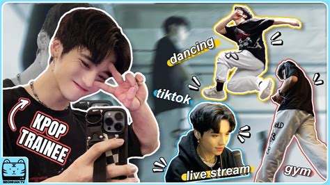 a day in the life of a KPOP TRAINEE! (in 2 minutes and 31 seconds).